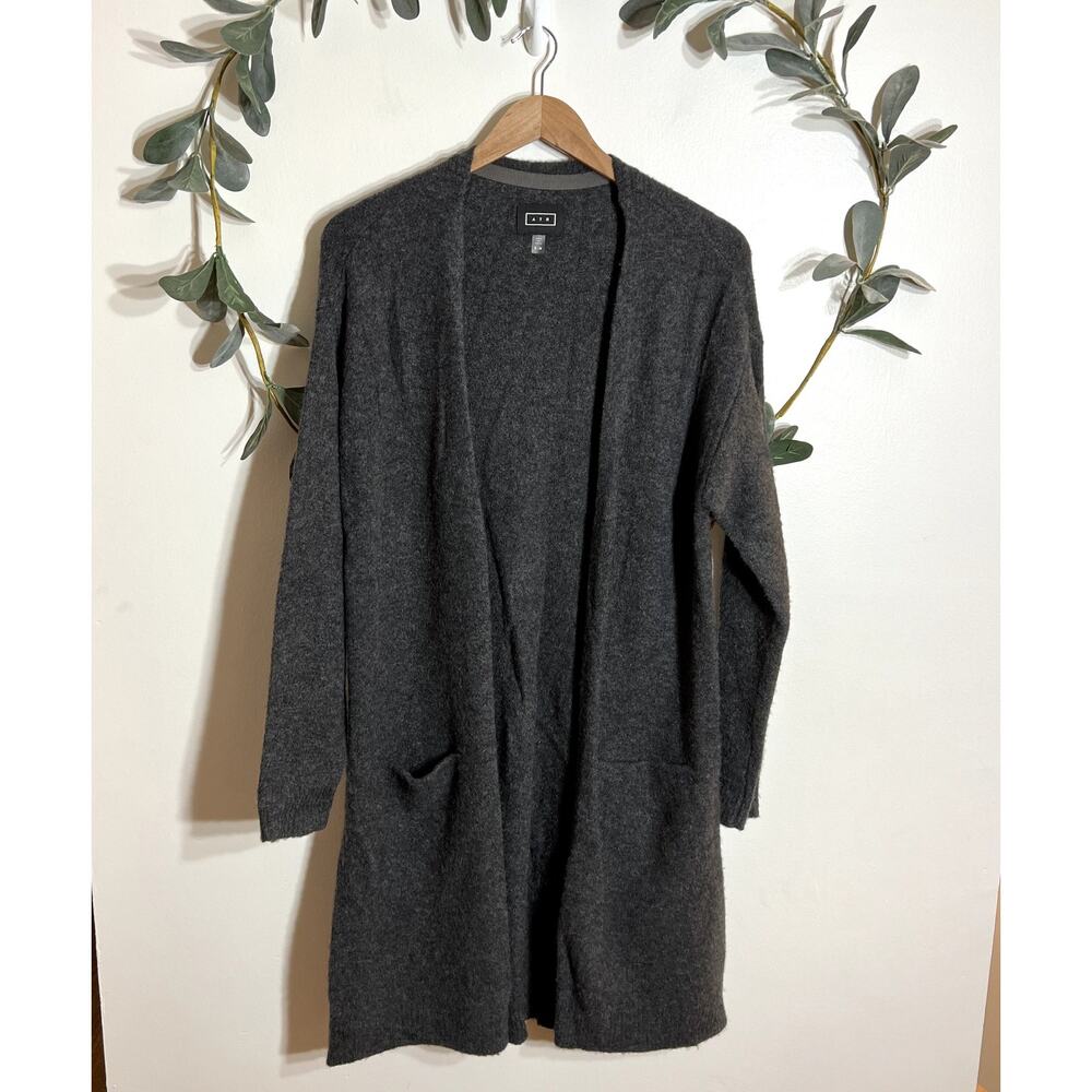 AYR Dark Gray Cashmere Duster Cardigan